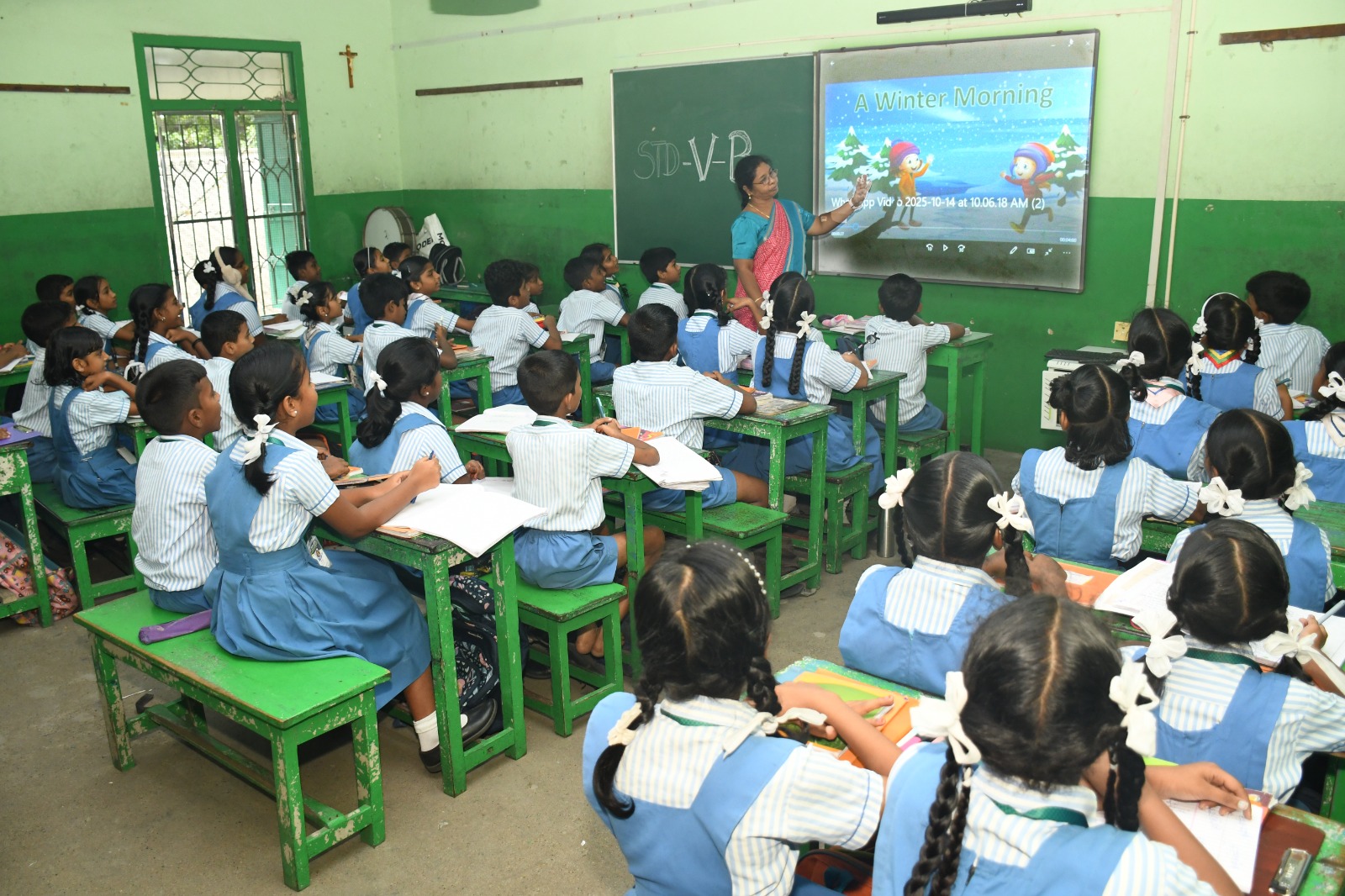 Primary class in session